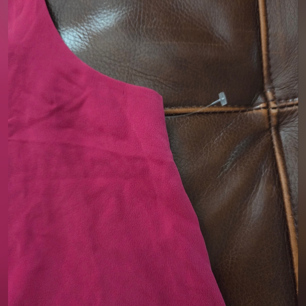 Joie "Ocana" Fuchsia Silk Sleeveless Top Size Large NWOT - Picture 5 of 9